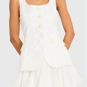 Amanda Uprichard White Mini Dress